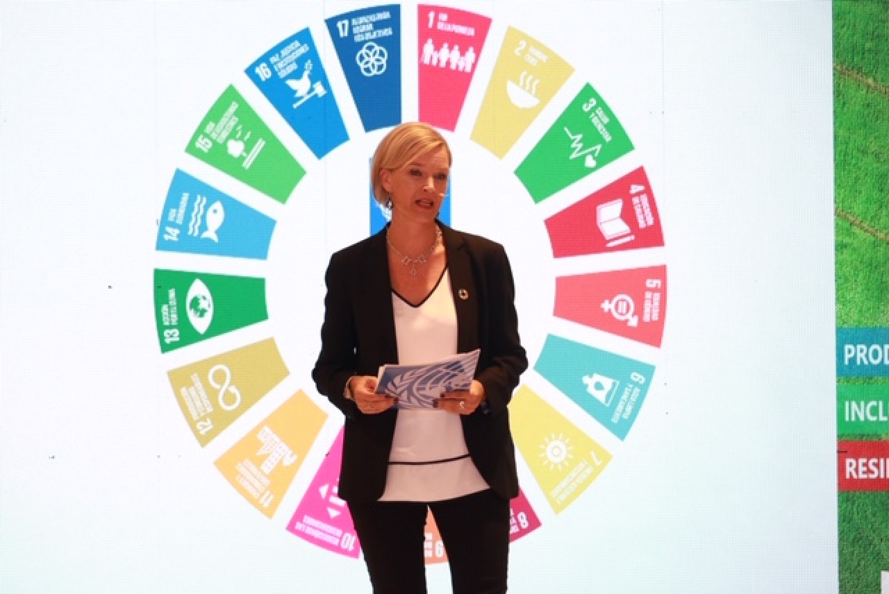  imagen La representante residente del Programa de las Naciones Unidas para el Desarrollo (PNUD), Inka Mattila 