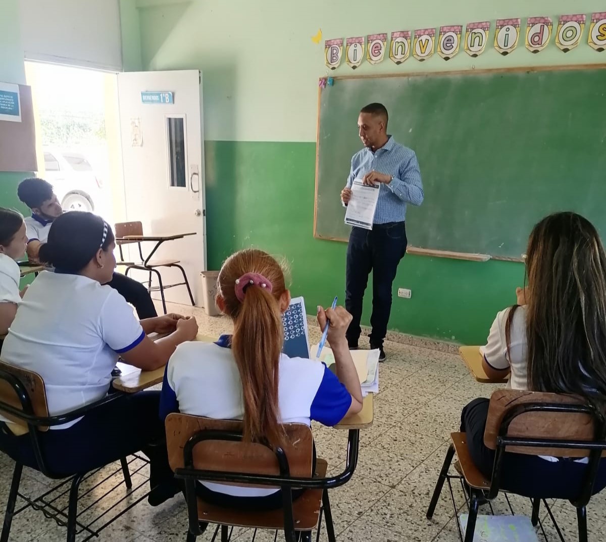 Imagen de una práctica docente en aula