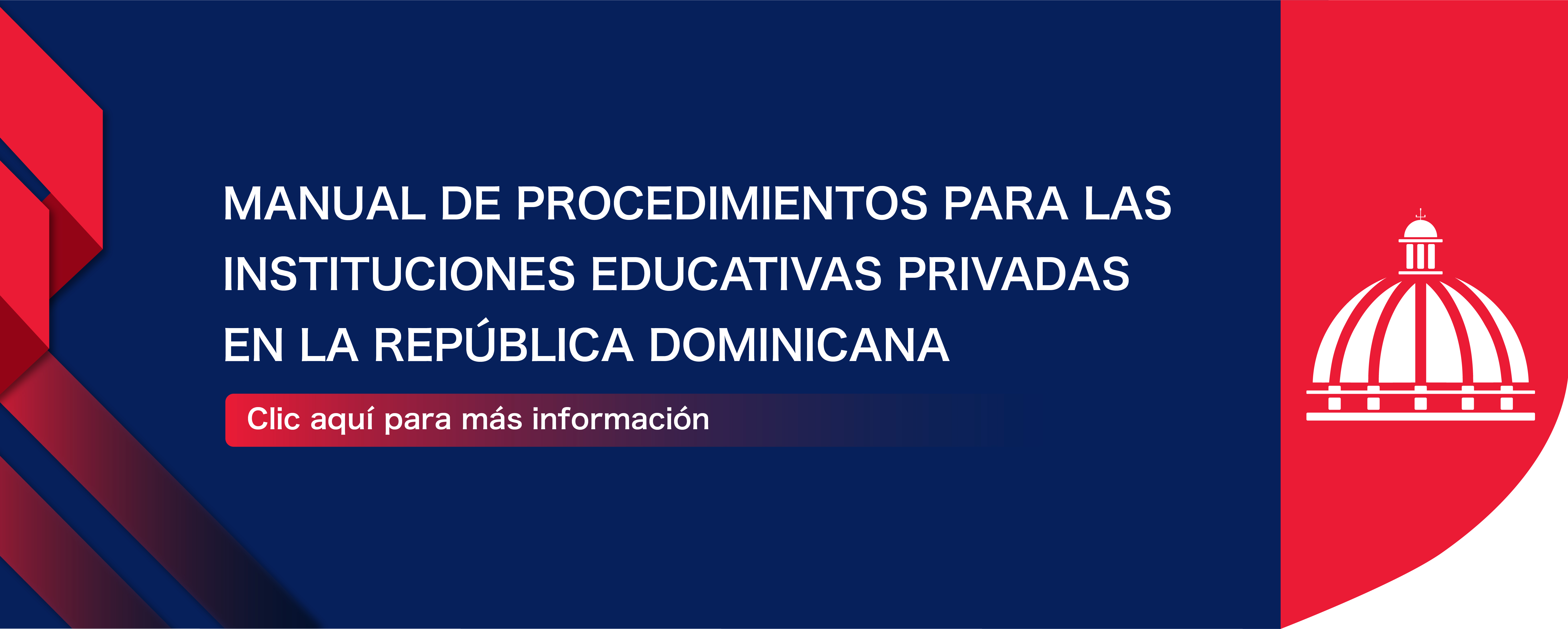 Manual de procedimientos para las instituciones privadas en la República Dominicana