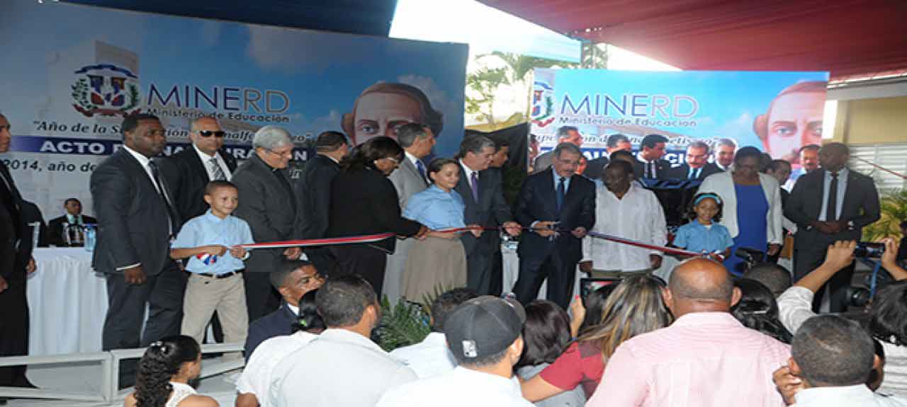  imagen Presidente Medina entrega otras dos escuelas a la provincia Dajabón 