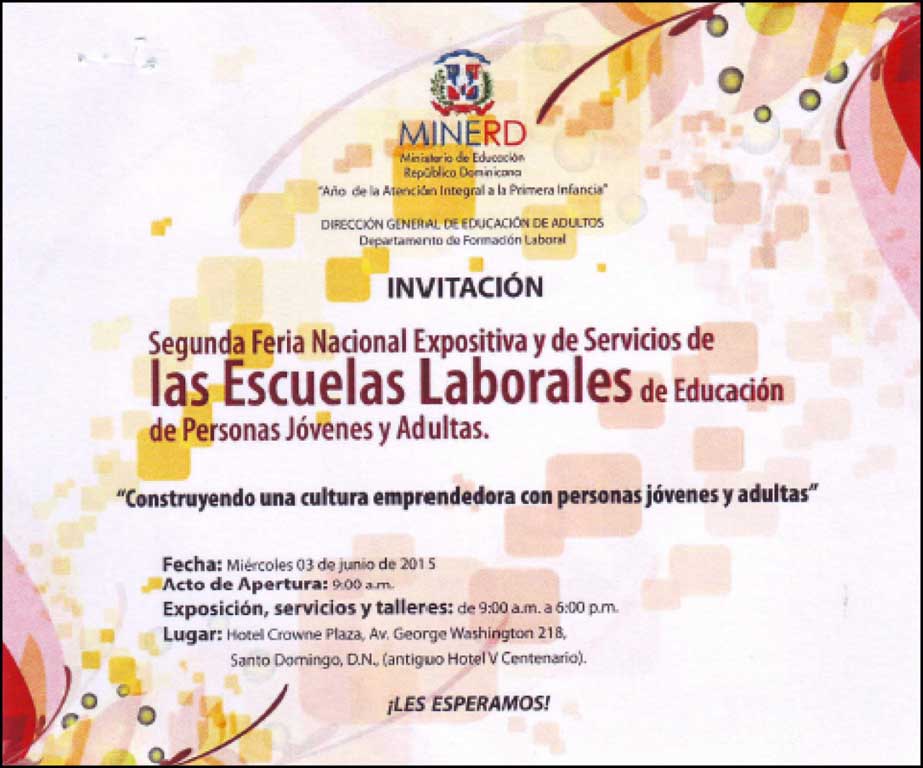  imagen Alumnos de escuelas laborales del Ministerio de Educación expondrán en feria productos terminados 